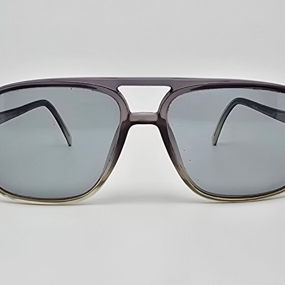 Bill Blass 3300 Universal Crystal Grey Frame Blue Glass Lens Aviator Sunglasses - Picture 2 of 16